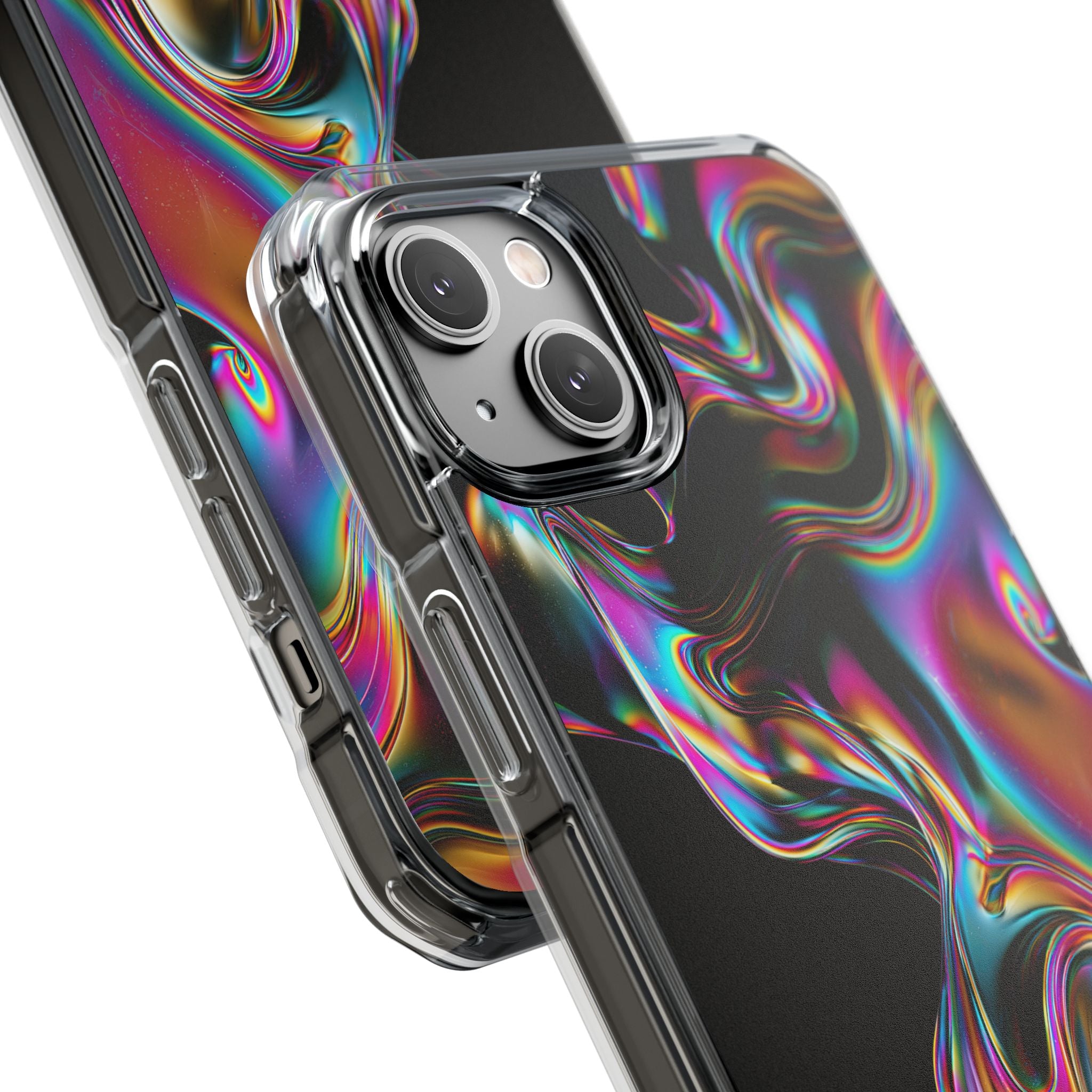 Purple Impact MagSafe Phone Case for iPhone - Liquid Neon Chrome