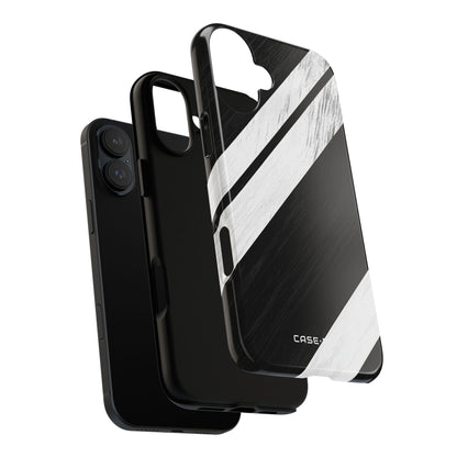 Grainy Stripe Shadow iPhone 16 Plus Case - Tough
