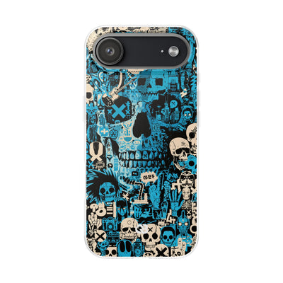 Electric Skull Graffiti · Lite Phone Case for iPhone ·  Blue
