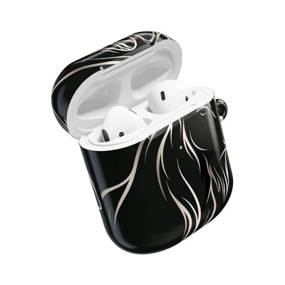 Nordic Moose Contour · Hard Case for AirPods & AirPods Pro · Black