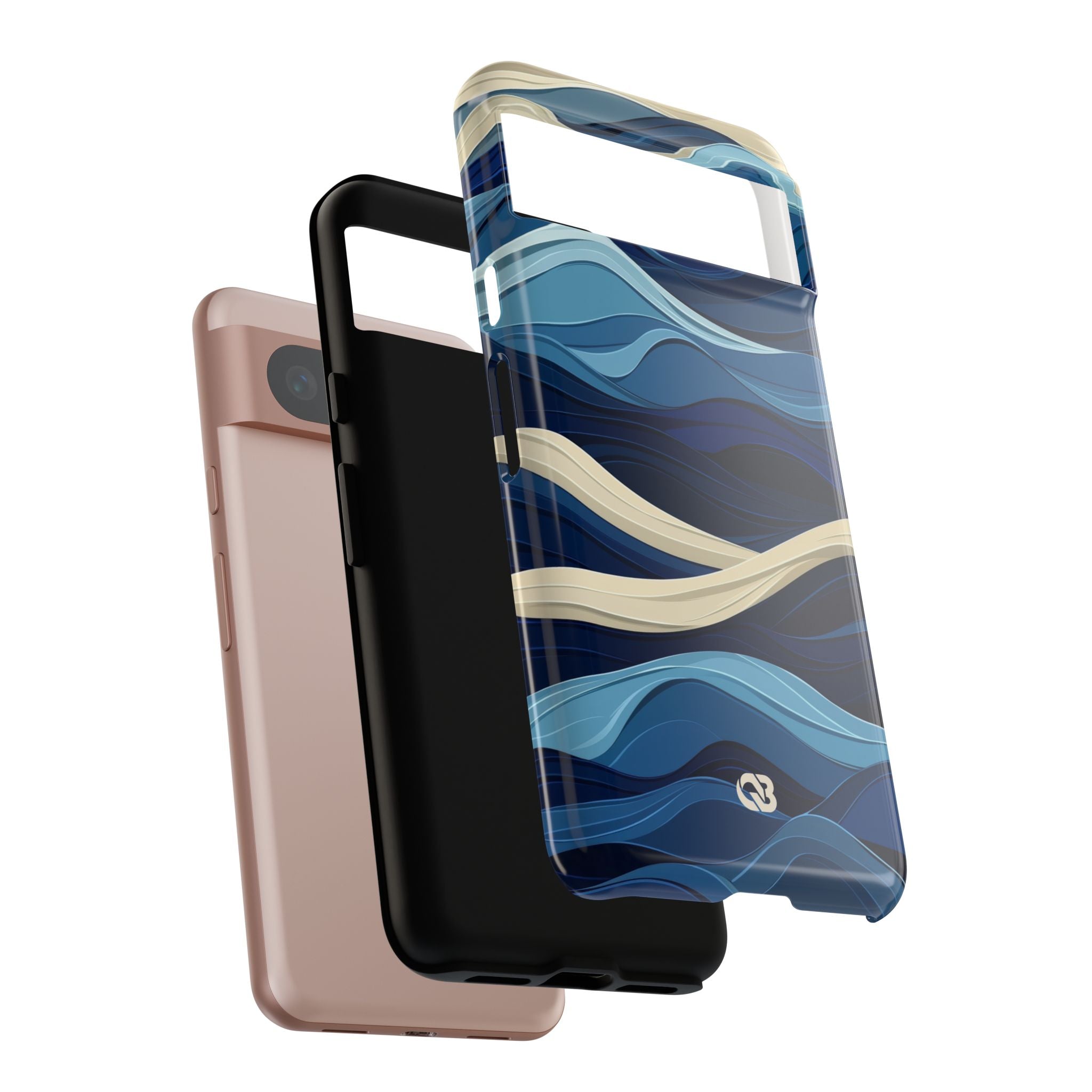 Cobalt Coast Layers · Tough Phone Case for Google Pixel