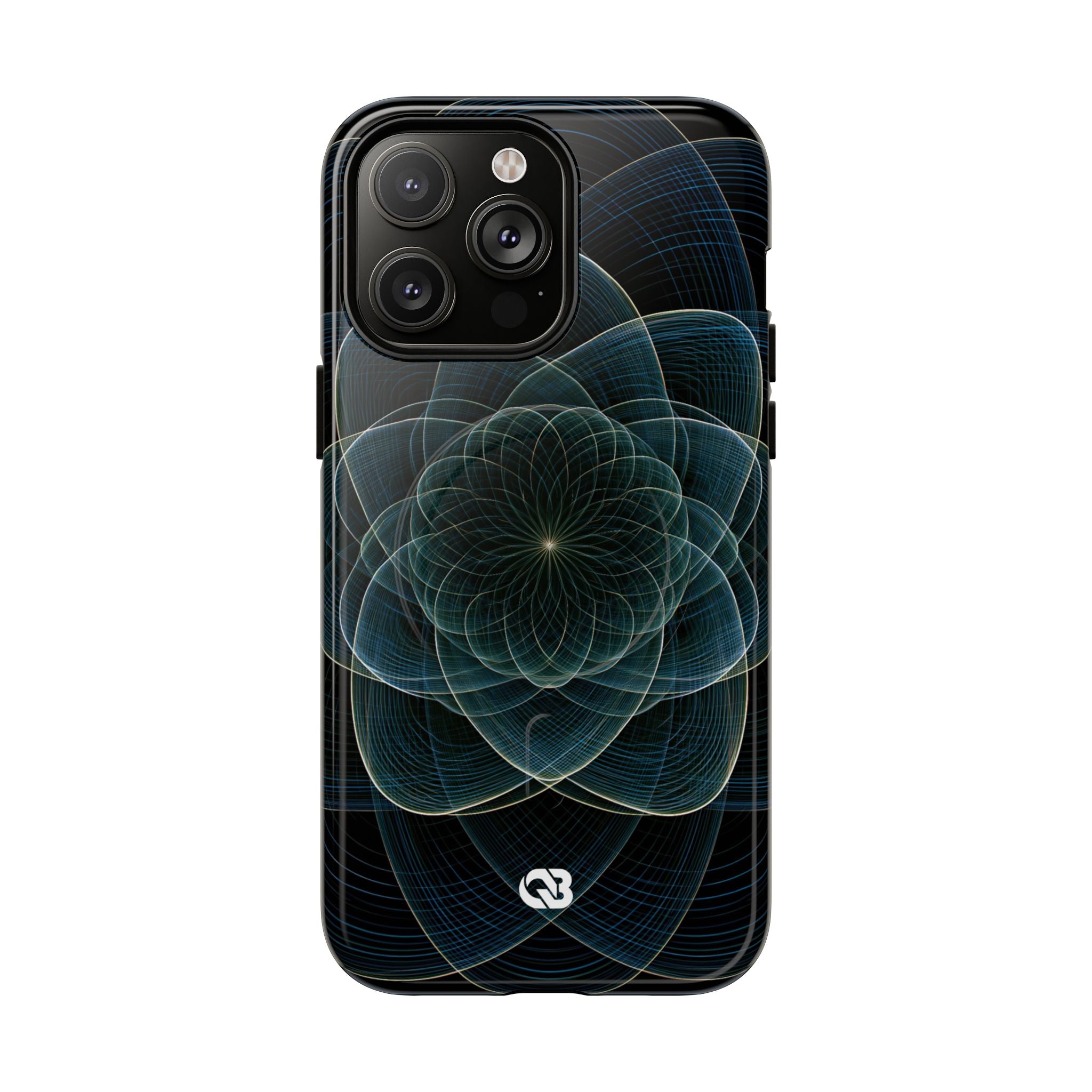 Blue Tough 2.0 Magsafe Phone Case for iPhone - Celestial Wireframe Bloom