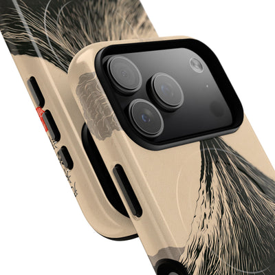Beige Tough 2.0 Magsafe Phone Case for iPhone - Obsidian Ink Summit