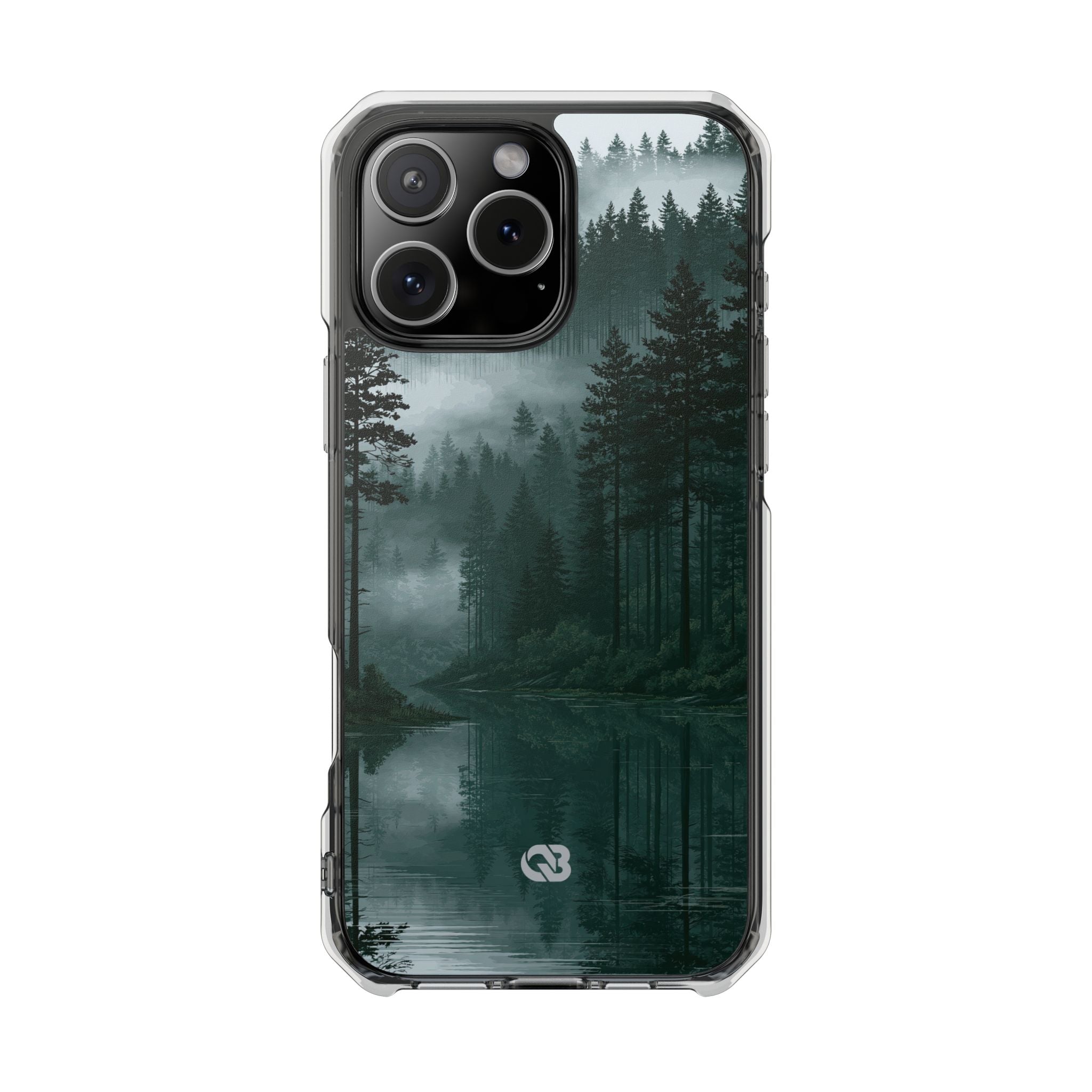 Green Impact MagSafe Phone Case for iPhone - Misty Evergreen Mirror