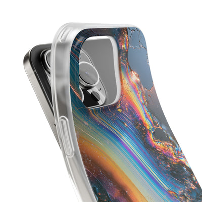 Prismatic Aura Flow · Lite Phone Case for iPhone ·  Blue