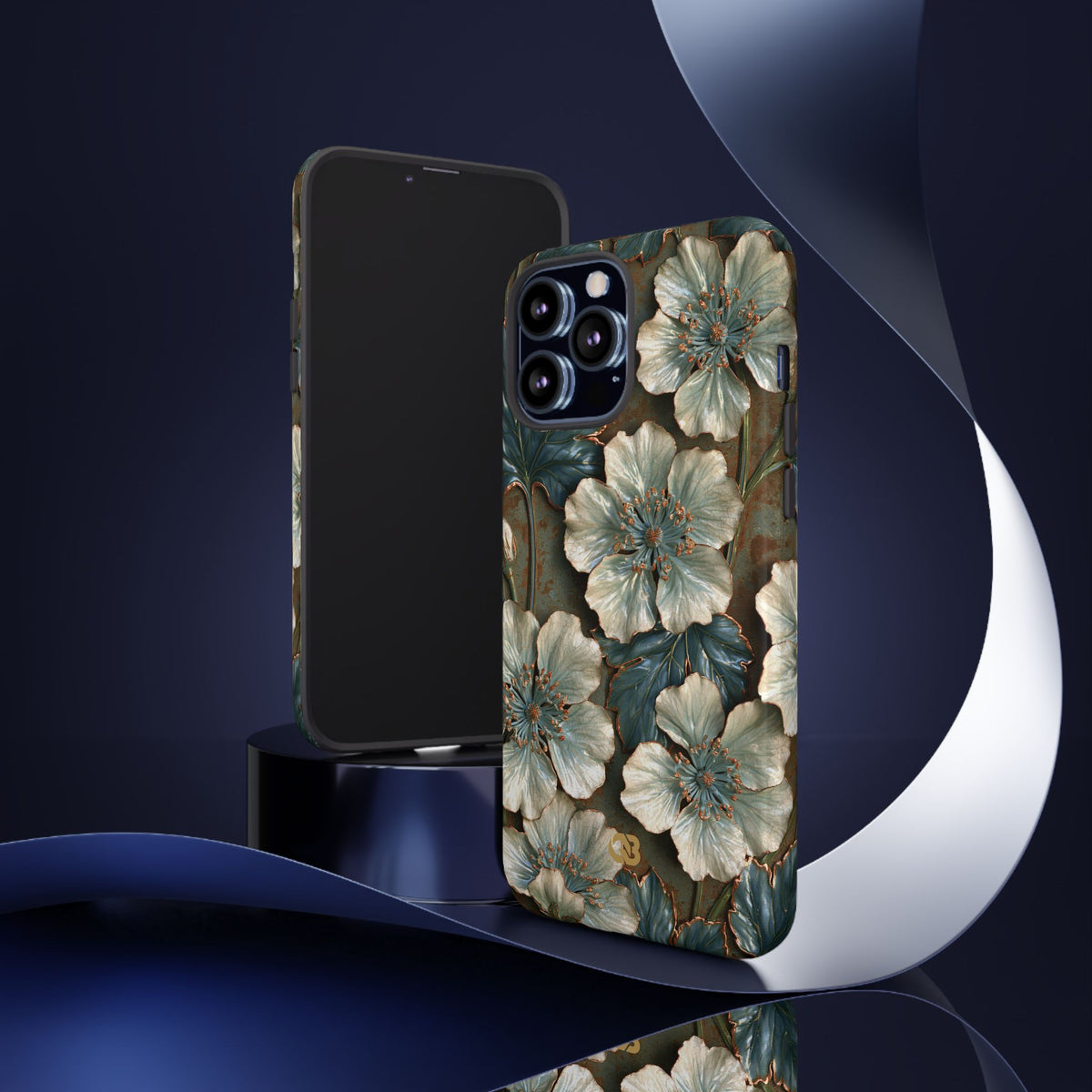 Gilded Blossom Reverie · Tough Phone Case for iPhone · Teal
