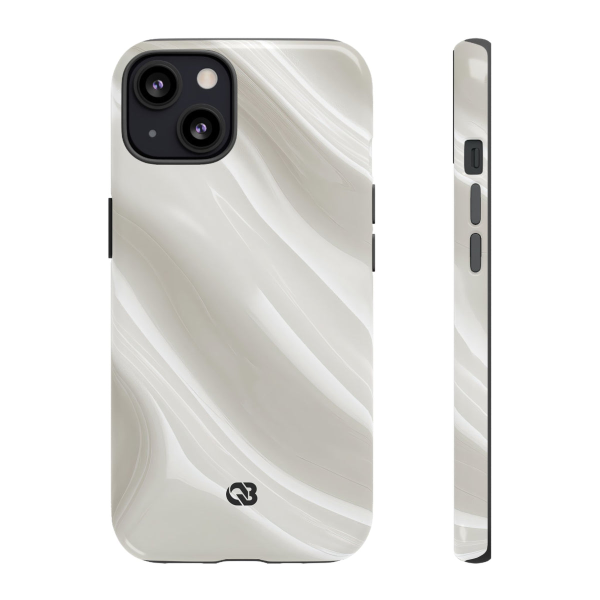 Liquid Enamel Fold · Tough Phone Case for iPhone · White