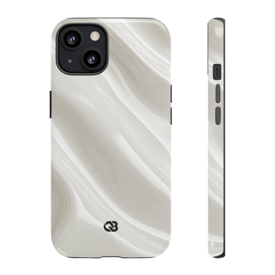 Liquid Enamel Fold · Tough Phone Case for iPhone · White