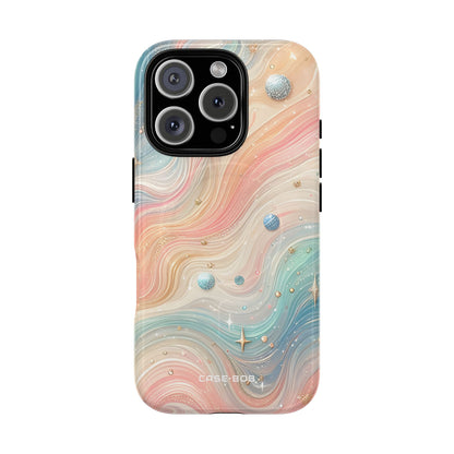 Iridescente Wervelingen iPhone 16 Pro Case - Tough+