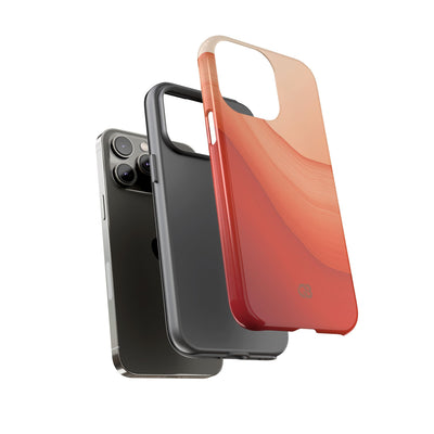 Terracotta Flow · Tough Phone Case for iPhone · Orange