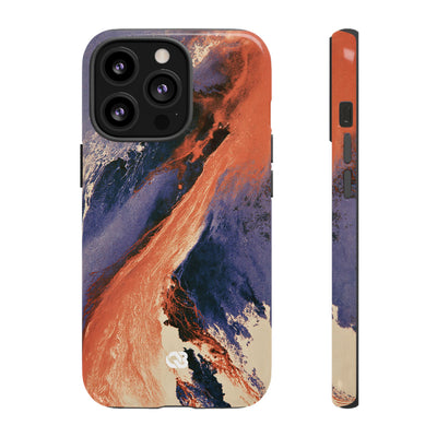 Solar Aura Drift · Tough Phone Case for iPhone · Orange