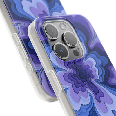 Periwinkle Strata Bloom · Lite Phone Case for iPhone ·  Purple