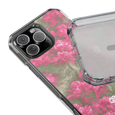 Digital Blossom · Clear Impact Magnetic Phone Case for iPhone · Pink
