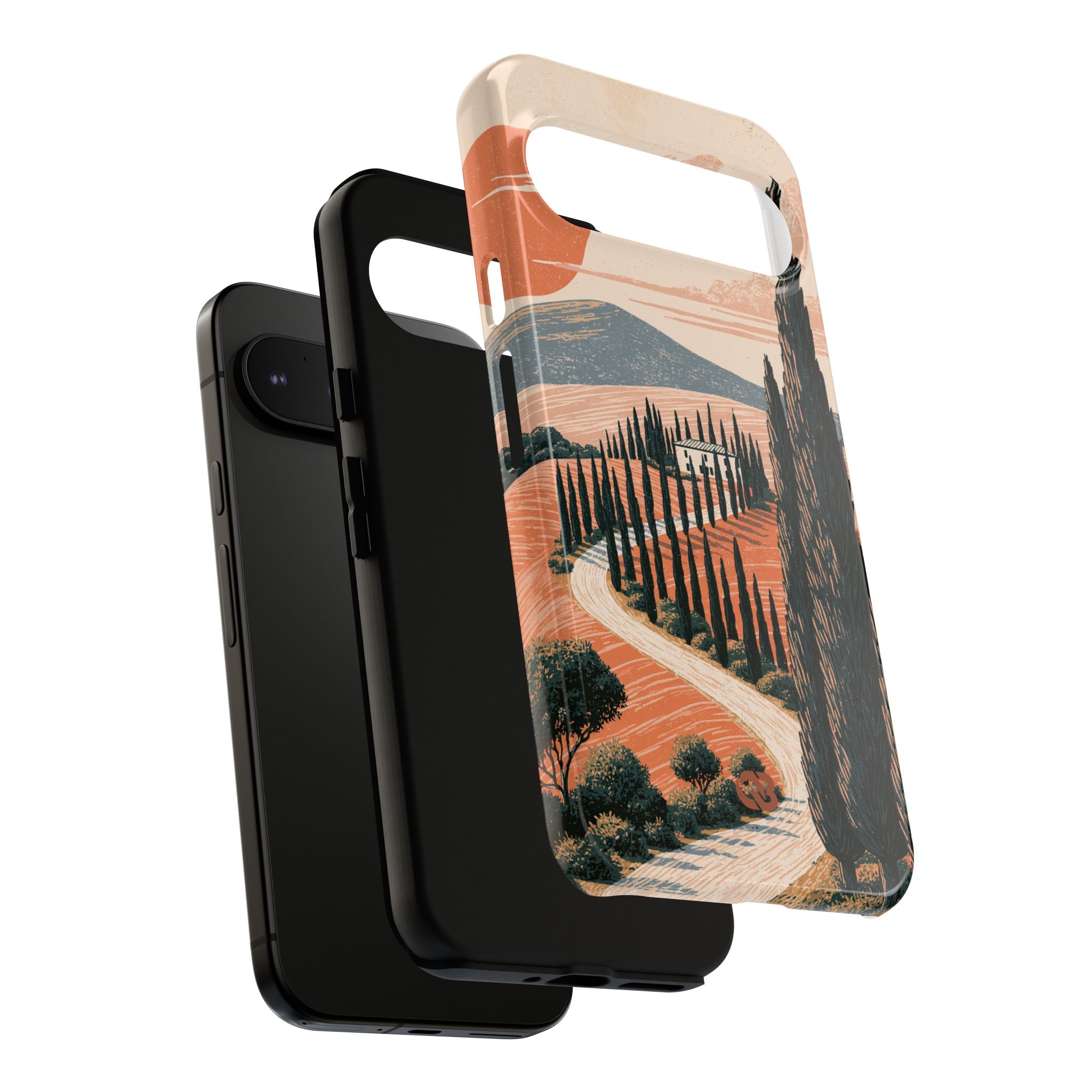 Orange Tough Phone Case for Google Pixel - Terracotta Ridge Trail