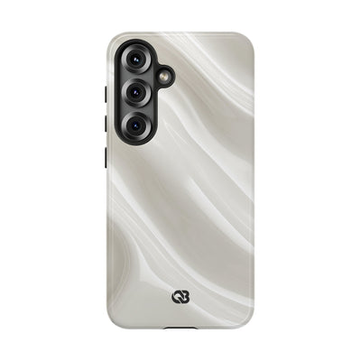Liquid Enamel Fold · Tough Phone Case for Samsung · White