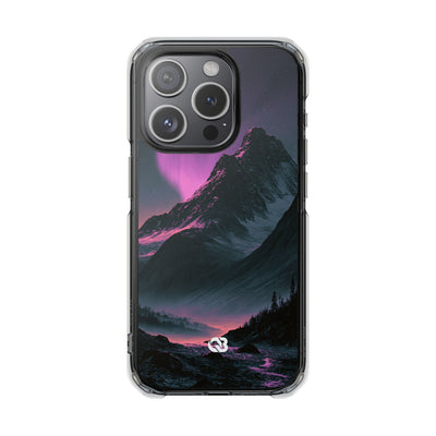 Arctic Aurora Summit · Clear Impact Magnetic Phone Case for iPhone · Black