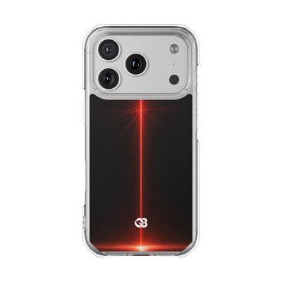 Red Impact MagSafe Phone Case for iPhone - Crimson Flare Vector