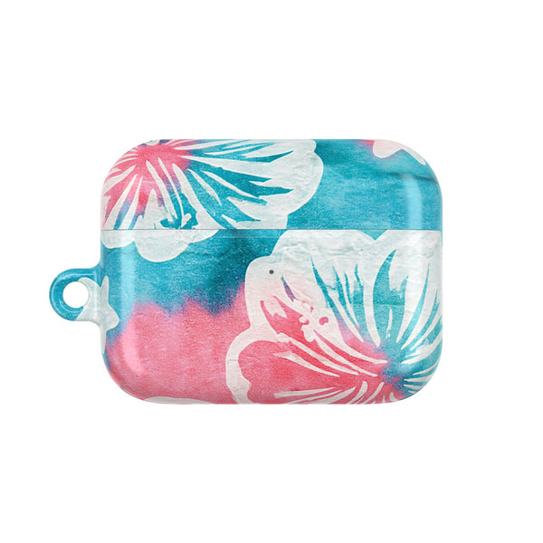 Tropical Hibiscus Bloom · Hard Case for AirPods & AirPods Pro · Teal