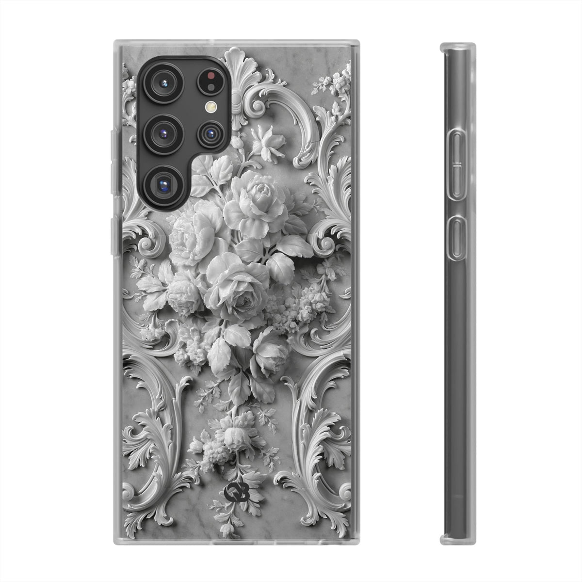 Rococo Marble Rose · Lite Phone Case for Samsung · White
