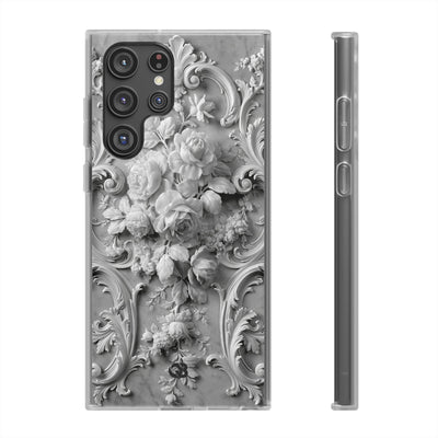Rococo Marble Rose · Lite Phone Case for Samsung · White
