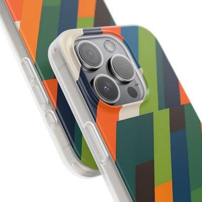 Angled Retro Mosaic · Soft Handyhülle für iPhone