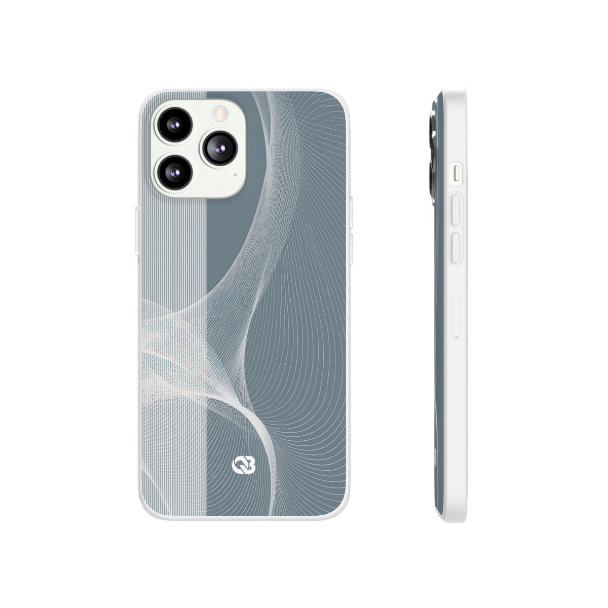 Slate Contour Drift · Lite Phone Case for iPhone ·  Grey