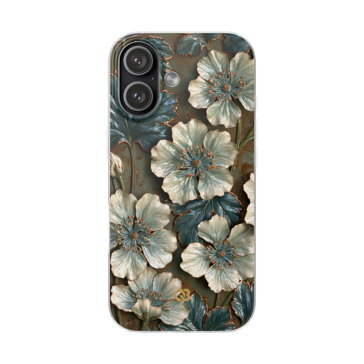 Gilded Blossom Reverie · Lite Phone Case for iPhone ·  Teal