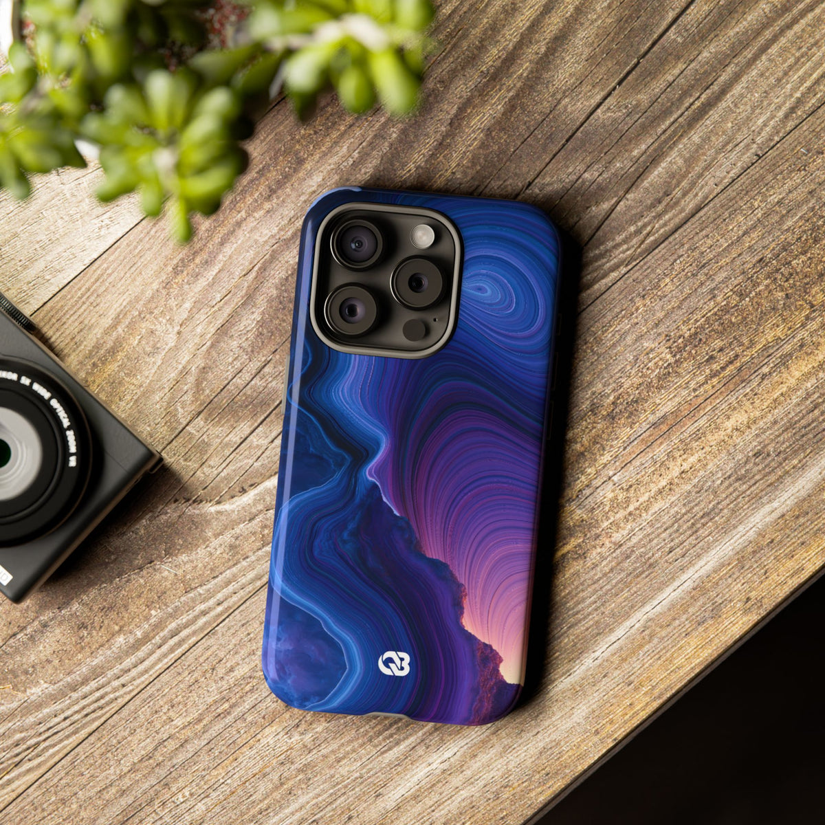 Radiant Strata · Tough Phone Case for iPhone · Blue