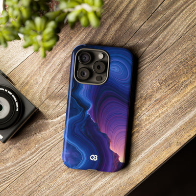 Radiant Strata · Tough Phone Case for iPhone · Blue