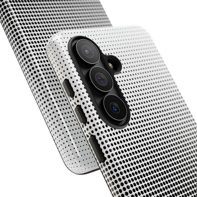 Black Tough Phone Case for Samsung - Obsidian Halftone Flux