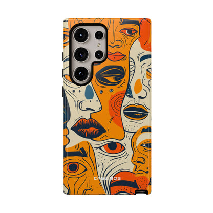 Verwickelte Gesichter Sonnenuntergang Samsung S24 Ultra Case - Tough
