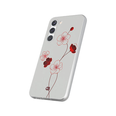 Red Lite Phone Case for Samsung - Kyoto Ember Bloom