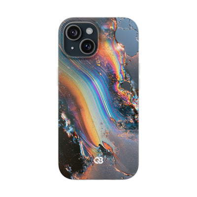 Prismatic Aura Flow · Lite Phone Case for iPhone ·  Blue