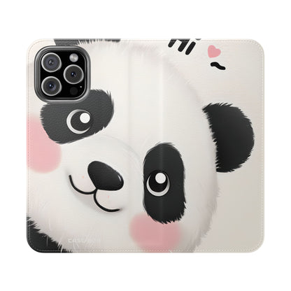 Peeking Panda Blush - iPhone 16 Max Case - Wallet