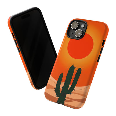 Scorched Saguaro Sunset · Tough Phone Case for iPhone