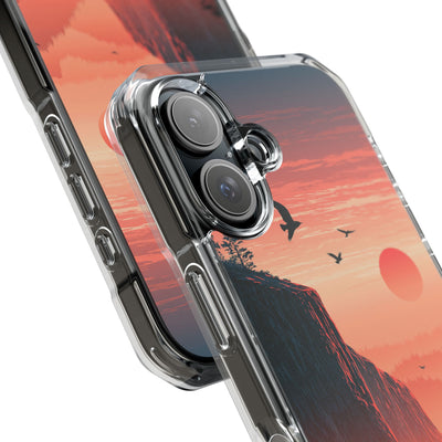 Orange Impact MagSafe Phone Case for iPhone - Crimson Ridge Flight