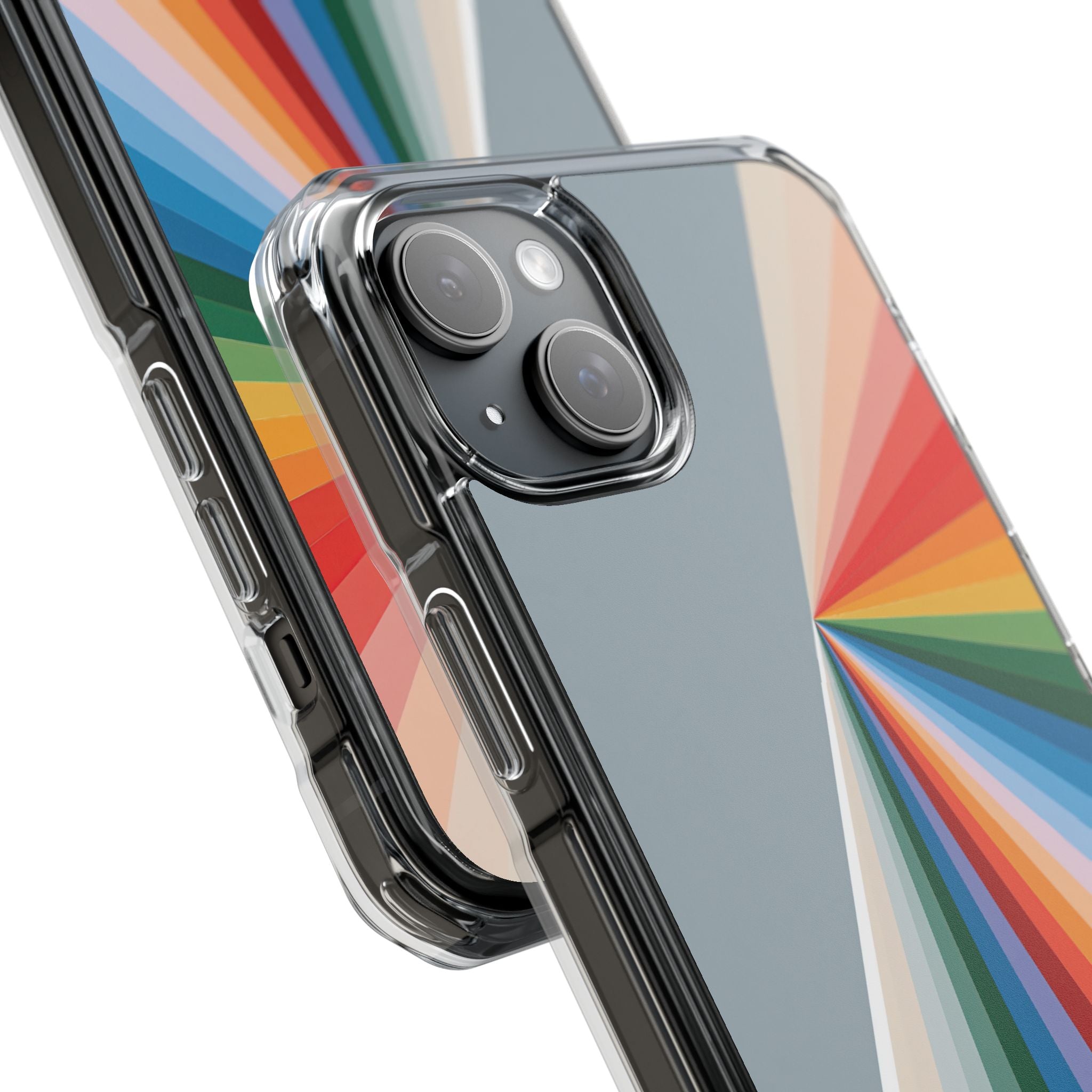 Grey Impact MagSafe Phone Case for iPhone - Slate Prism Burst