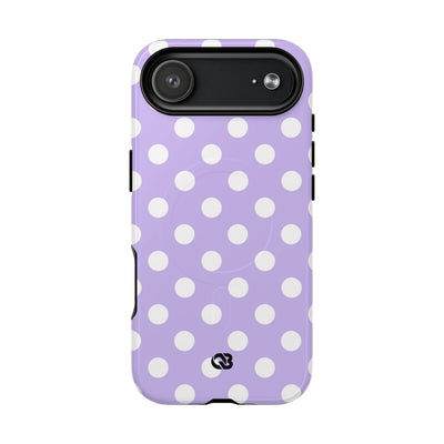 Lavender Polka Grid · Tough+ Phone Case for iPhone · Magsafe