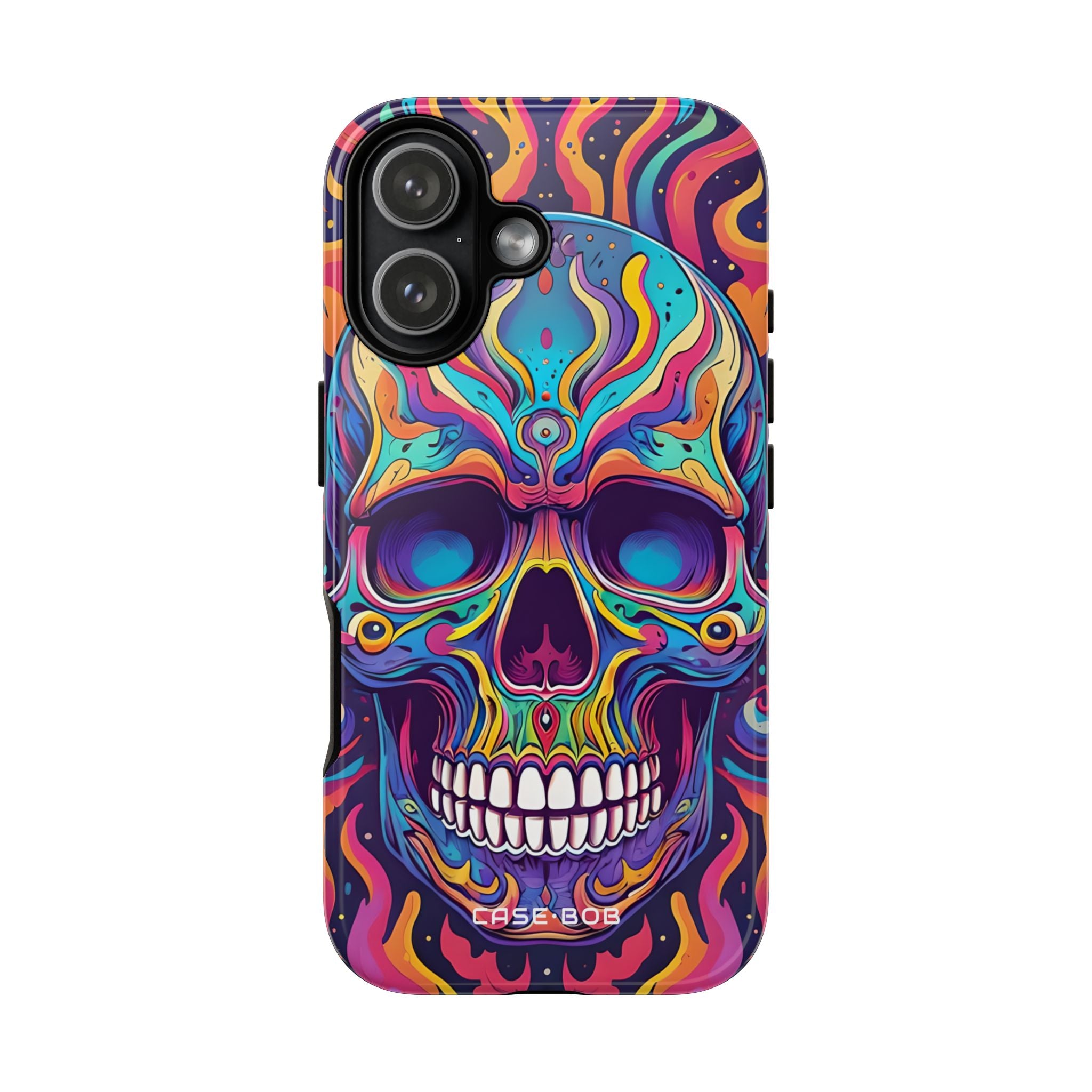 Flaming Skull iPhone 17 Case - Tough - CASE•BOB