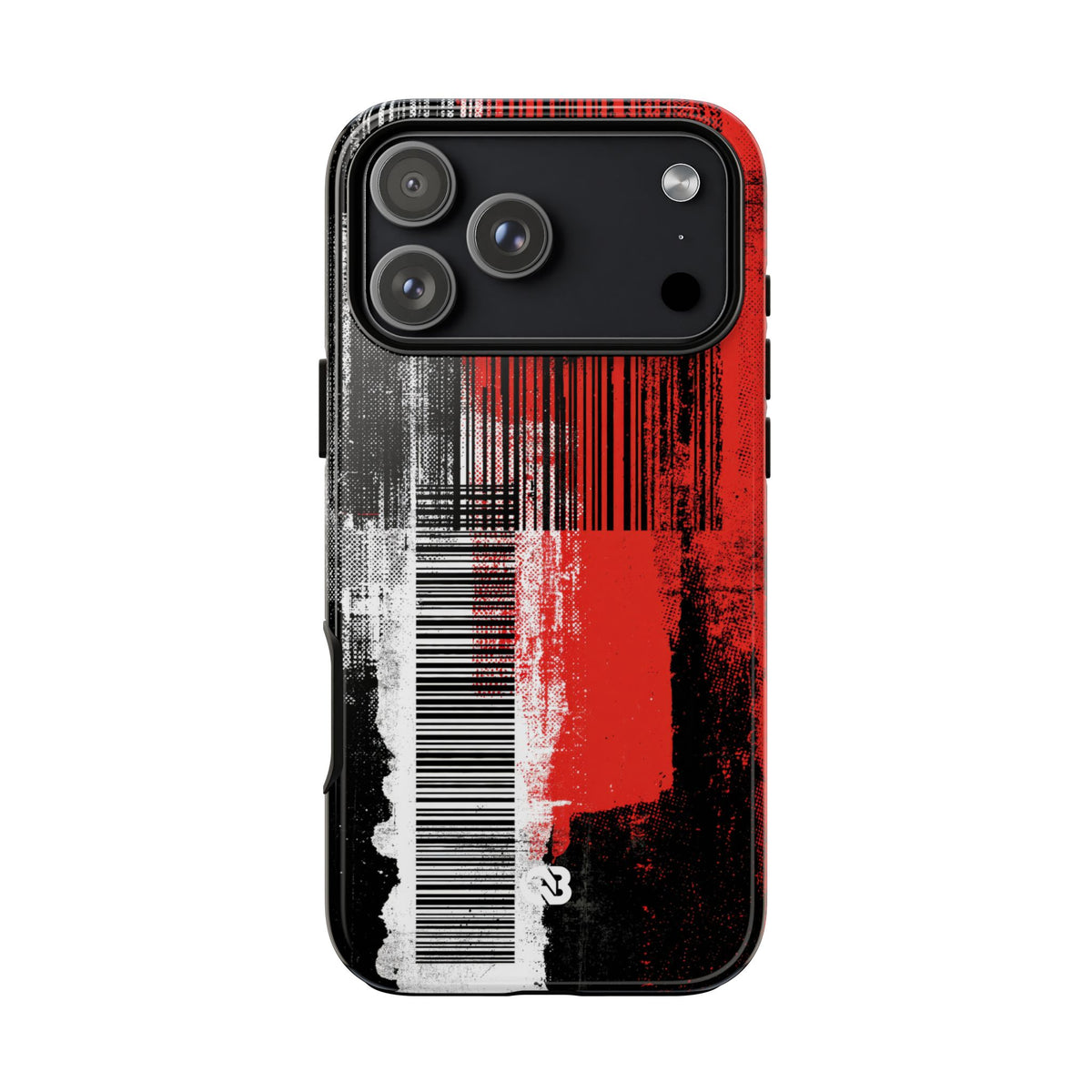 Distorted Barcode · Tough Phone Case for iPhone · Black