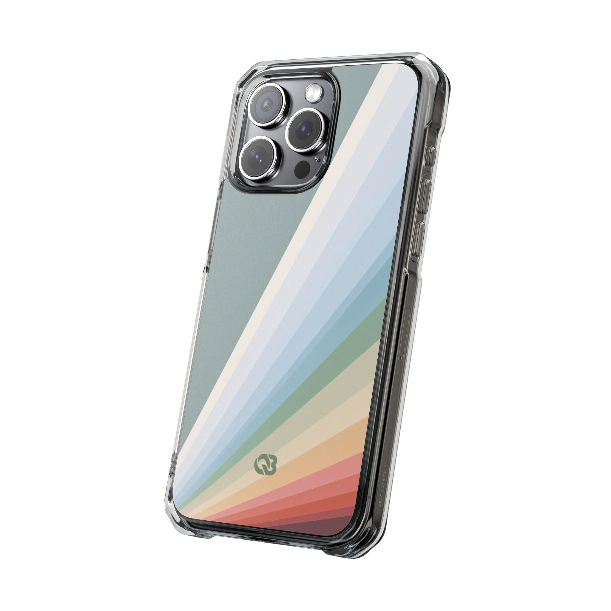 Green Impact MagSafe Phone Case for iPhone - Sage Prism Beam