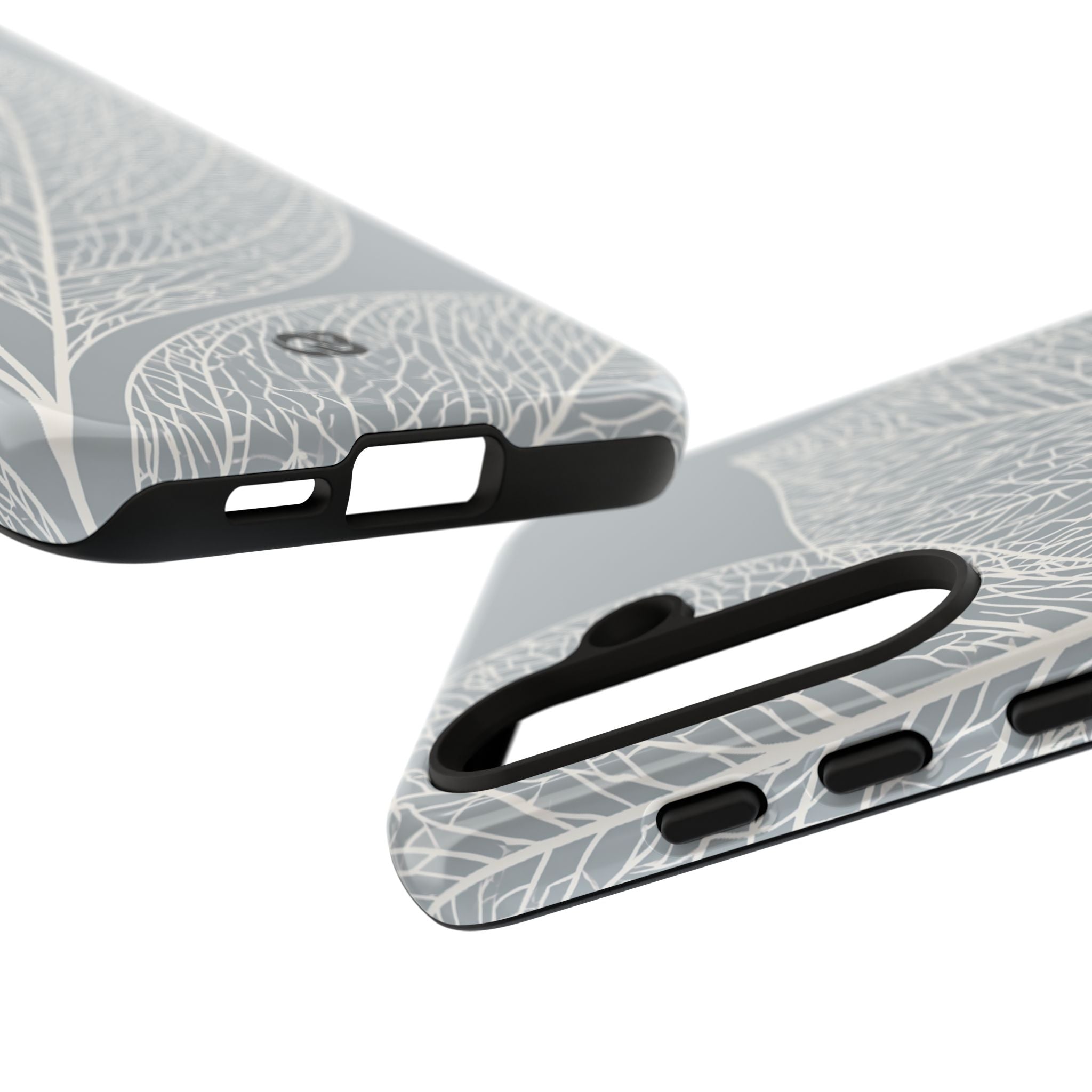 Grey Tough Phone Case for Samsung - Frosted Ash Veins