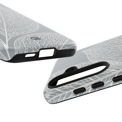 Grey Tough Phone Case for Samsung - Frosted Ash Veins