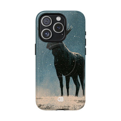 Nordic Boreal Moose · Tough 2.0 Magnetic Phone Case for iPhone · Blue