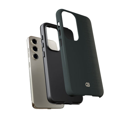 Grey Tough Phone Case for Samsung - Charcoal Tech Grid