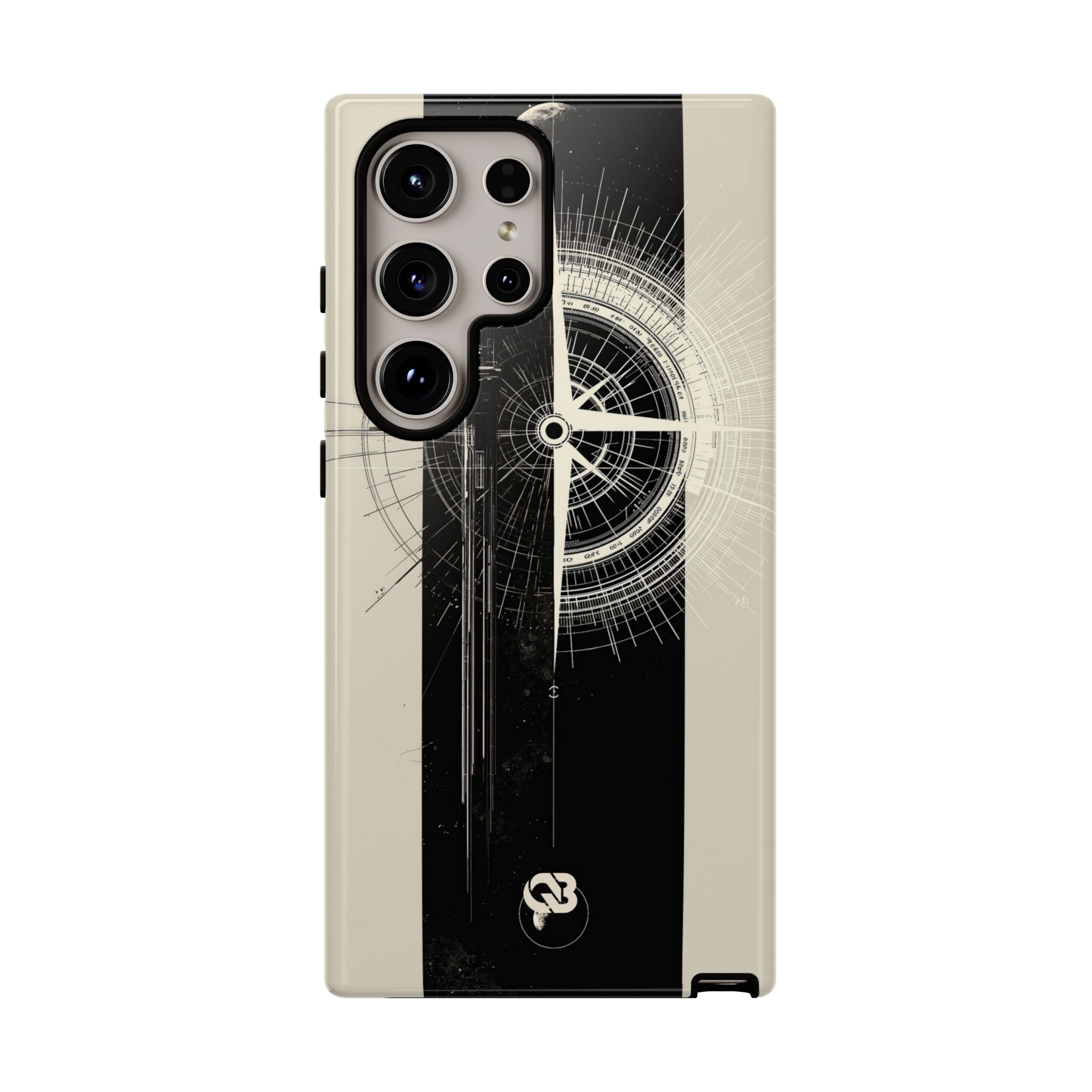 Beige Tough Phone Case for Samsung - Zenith Vector Spire