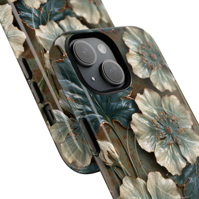 Gilded Blossom Reverie · Tough 2.0 Magnetic Phone Case for iPhone · Teal