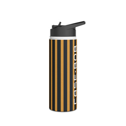 Golden Stripes - Stainless Steel Water Bottle