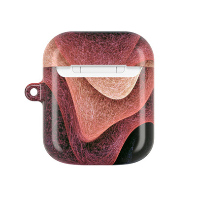 Rose Contour Waves · Hard Case for AirPods & AirPods Pro · Pink