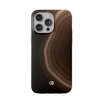 Umber Strata · Lite Phone Case for iPhone ·  Brown